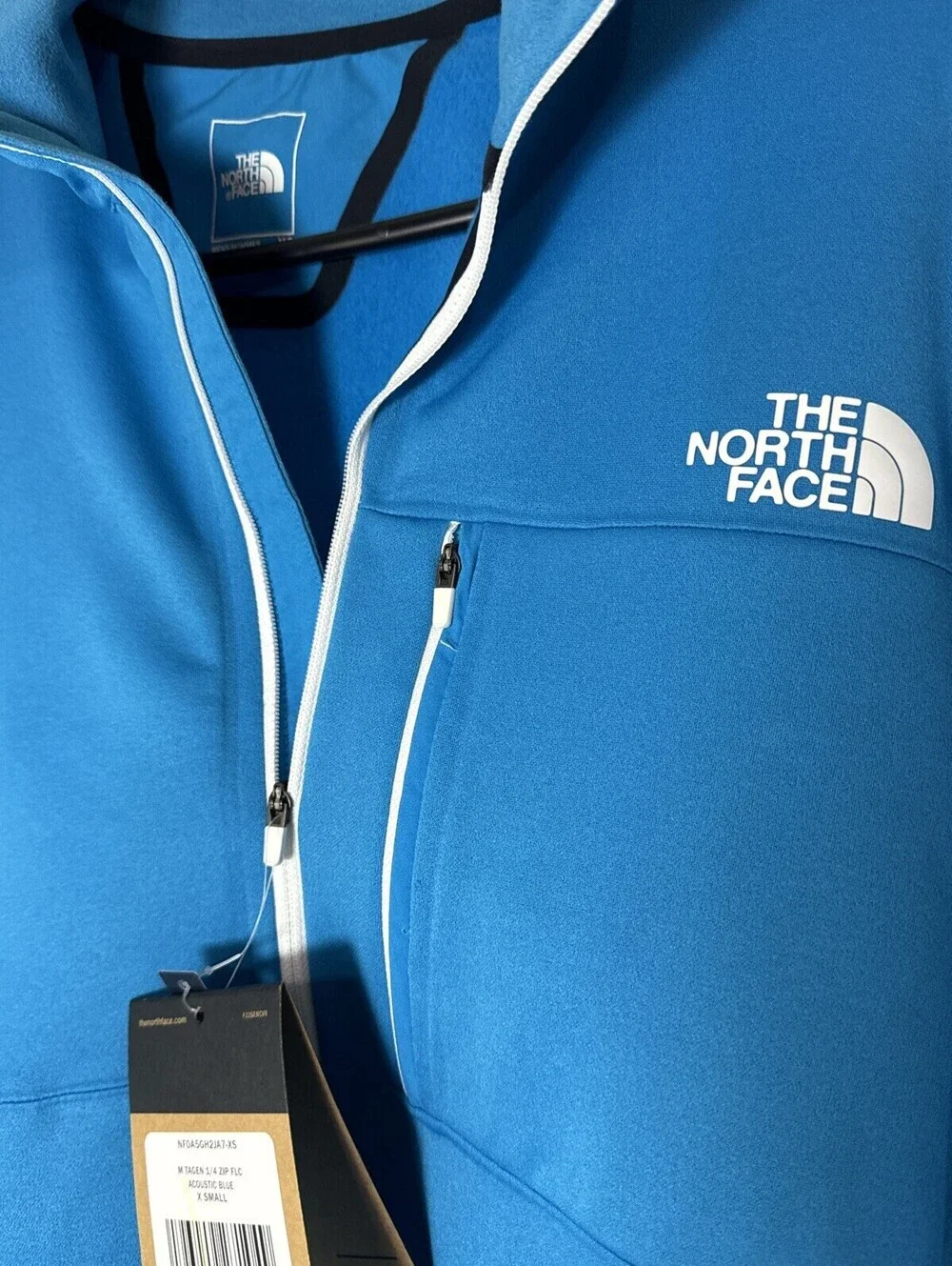 The North Face M Tagen 1/4 Zip Flc Acoustic Blue X Small Slim Fit